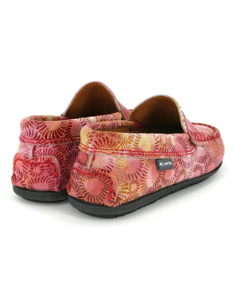 Penny 032 Walker Moccasins, Pink Printed Leather