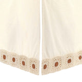 Beige Crochet Crib Skirt
