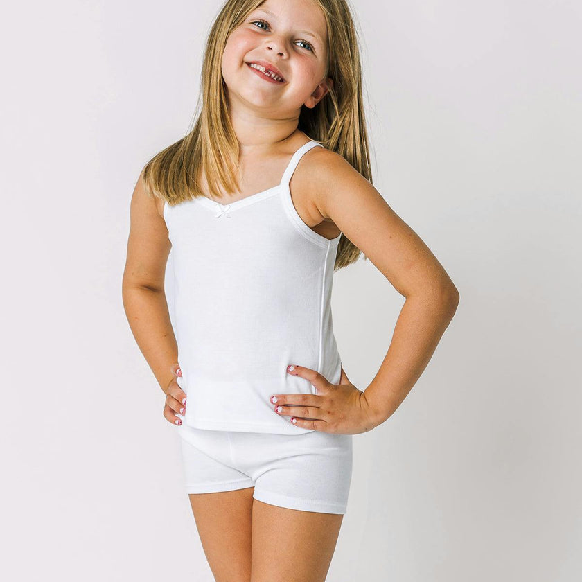 The Organic Cami and Short Set [White]