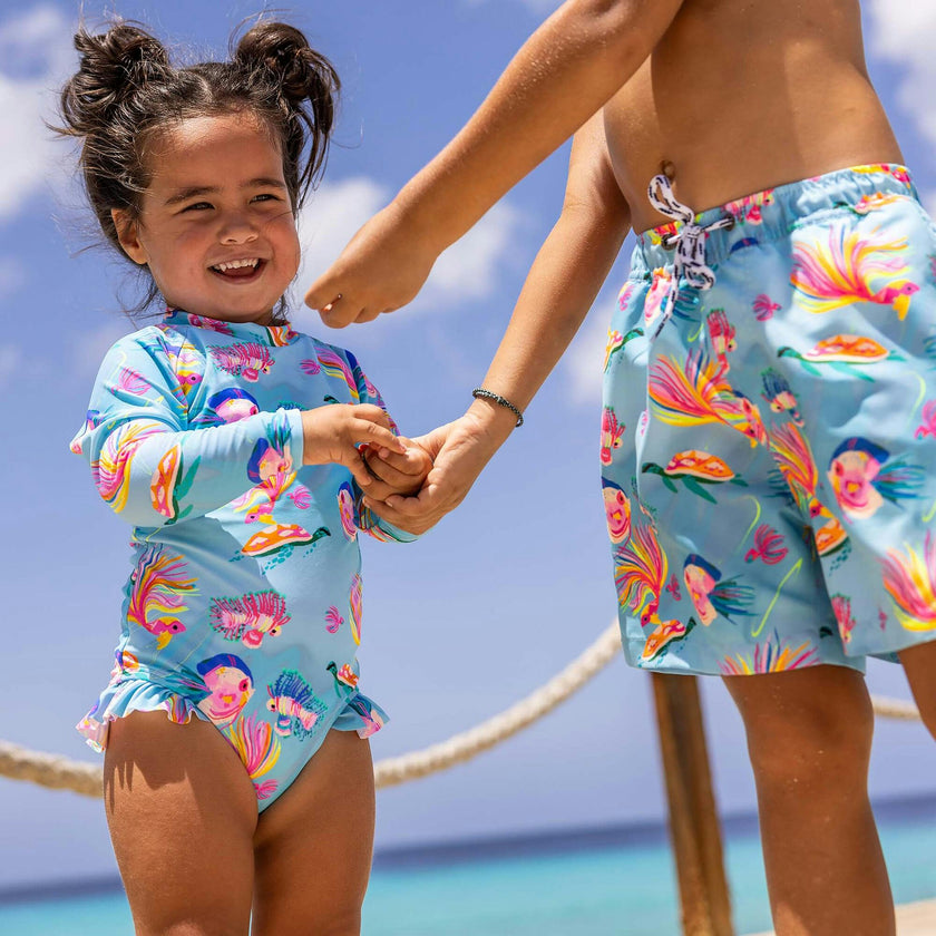 Sustainable Comfort Lined Drawstring Swim Short