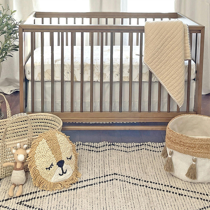 Kendi Fitted Crib Sheet (Safari Animal)