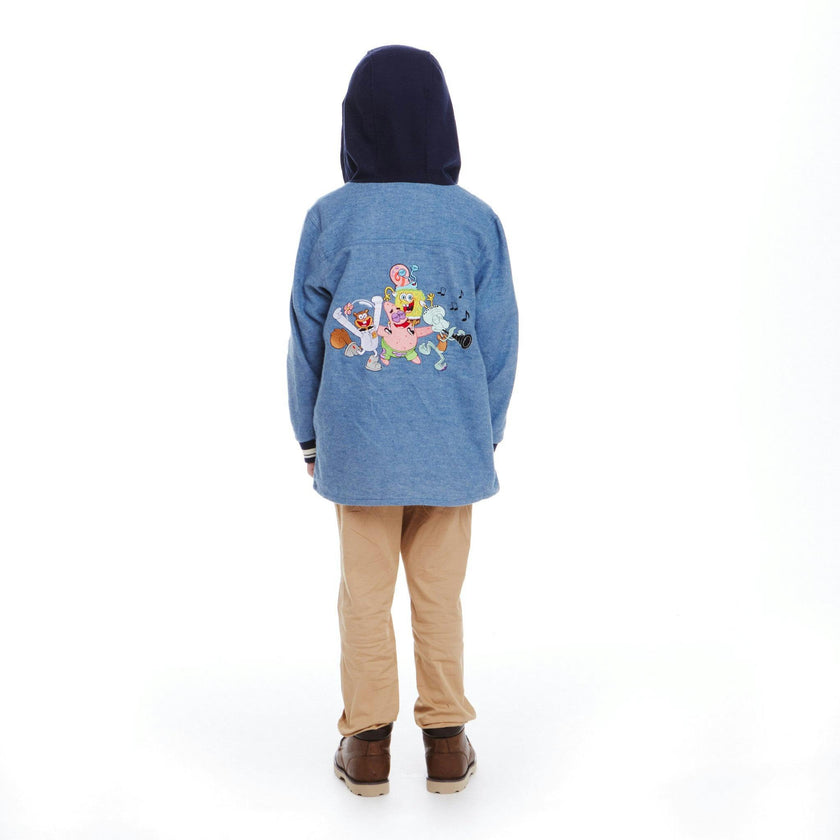 SpongeBob SquarePants™ x Andy & Evan® | Kids Krabby Patty Sleigh Ride Tee | Pink