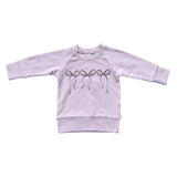 Girl's Raglan Sweatshirt Slate Daisy