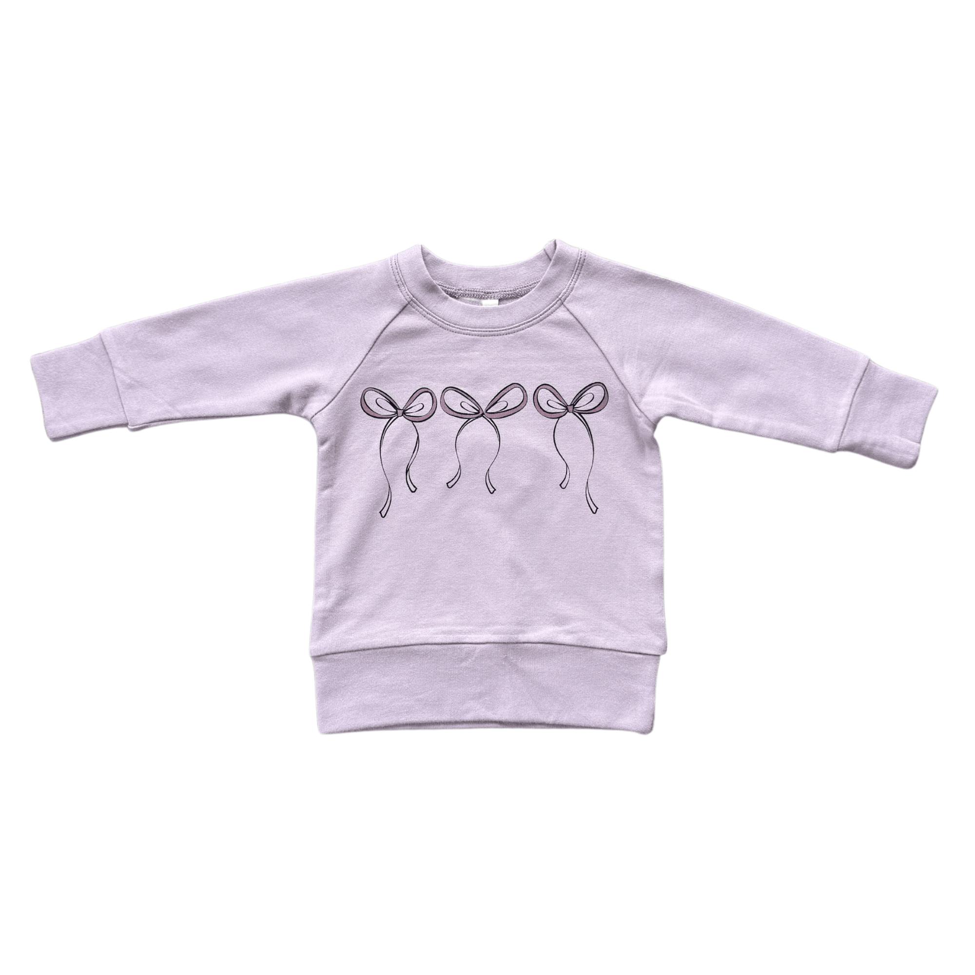 Girl's Raglan Sweatshirt Slate Daisy