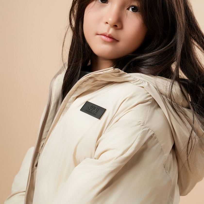 Cropped Lightweight Reversible Puffer