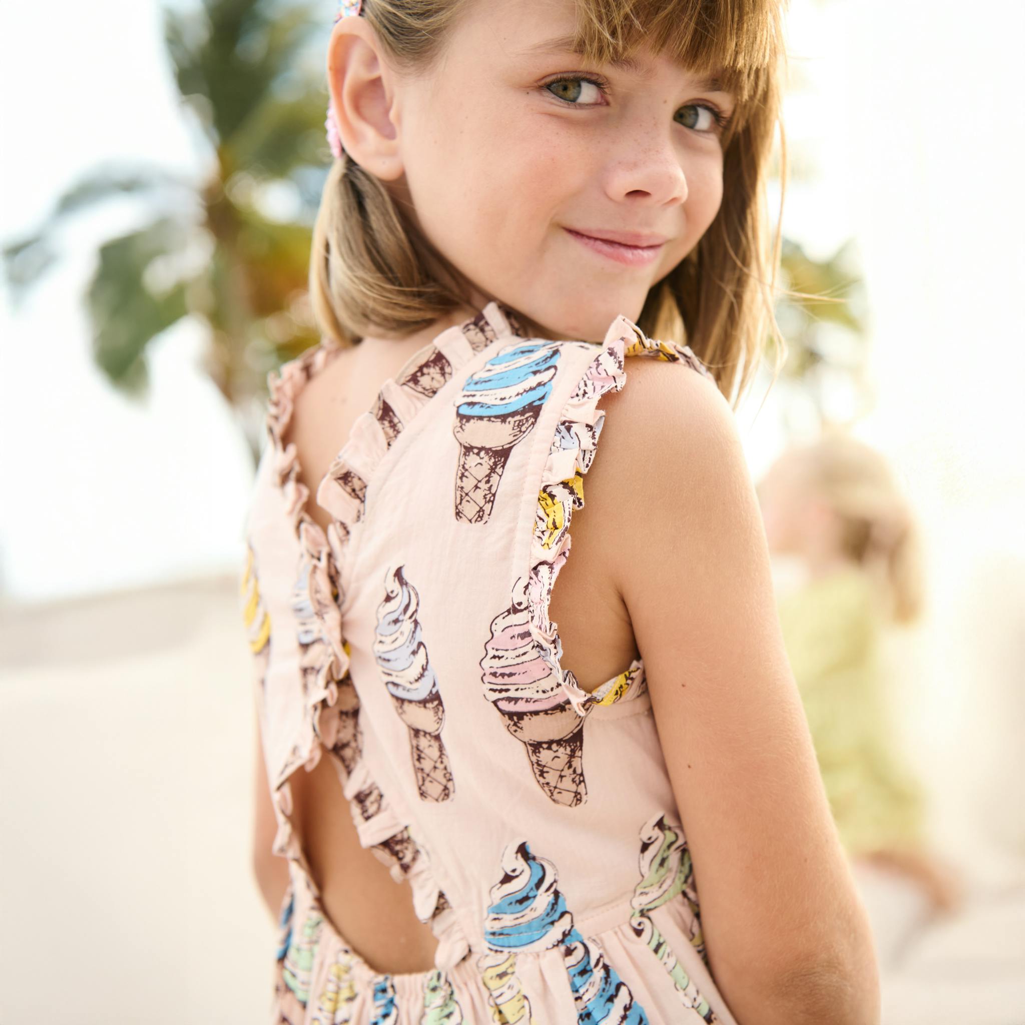 Girls Alyssa Dress - Pink Soft Serve