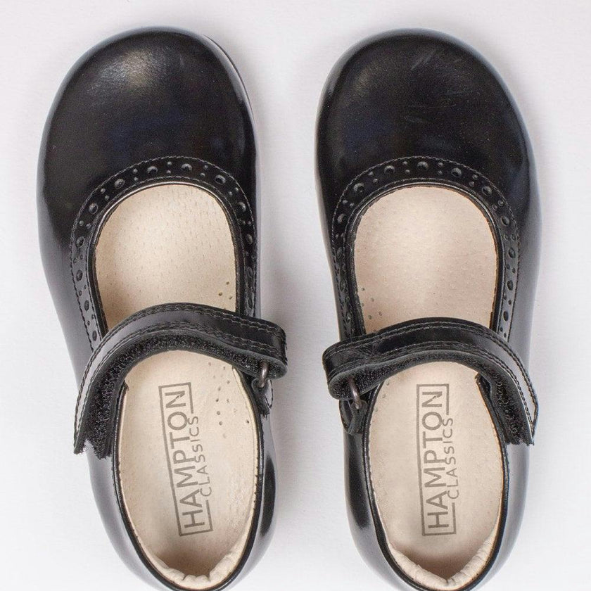 Hampton Classics Katherine School Shoes in Black