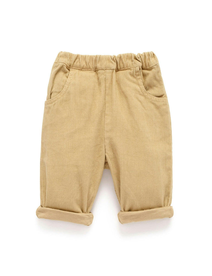 Lined Corduroy Pants Mushroom