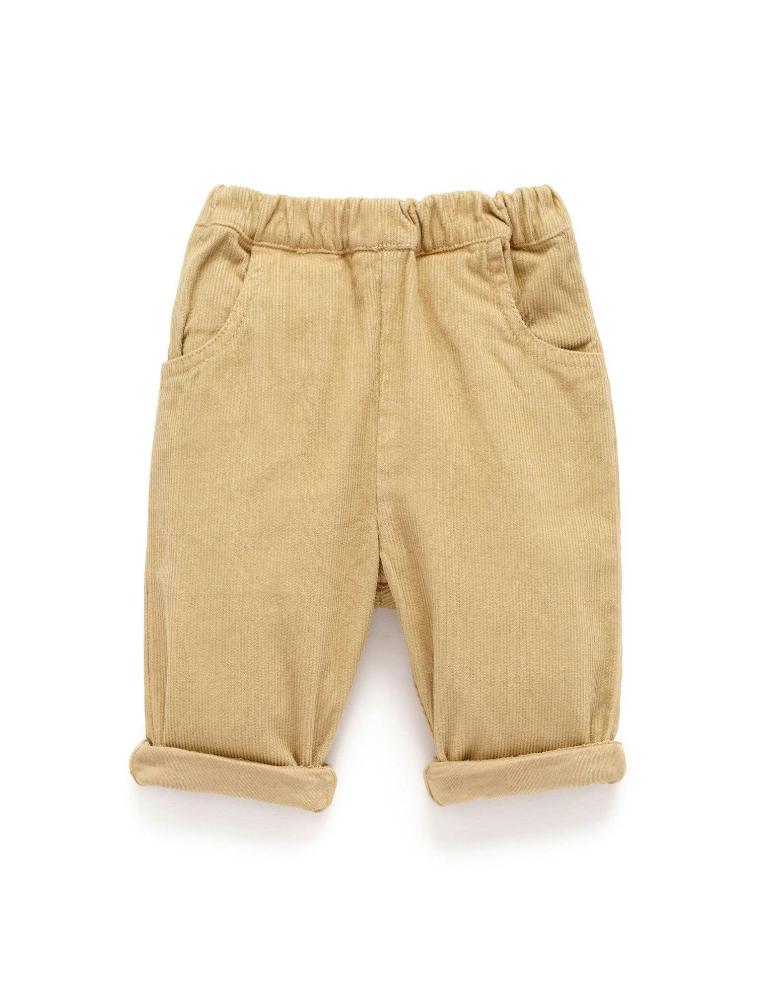 Lined Corduroy Pants Mushroom