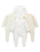 4 Pack Zip Growsuit Vanilla Bear Pack