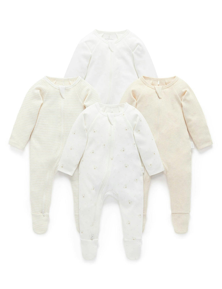 4 Pack Zip Growsuit Vanilla Bear Pack