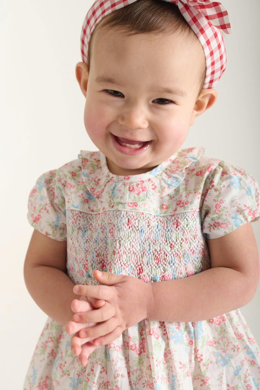Hand-Smocked Baby Dress - Linnea