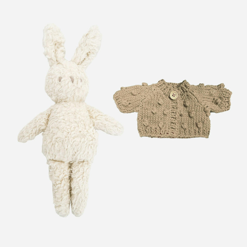 Charlie Bunny Plush and Plush Sweater Set - No Bow