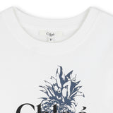 White Chloé Pineapple T-Shirt