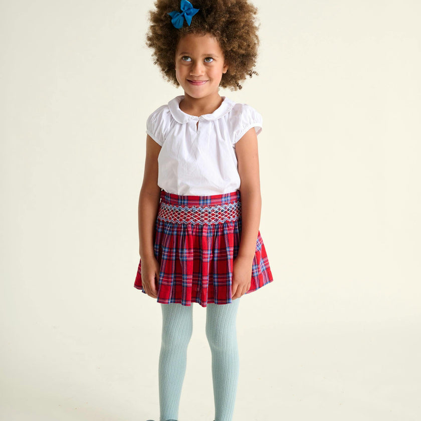 Smocked Girls Skirt Lilla