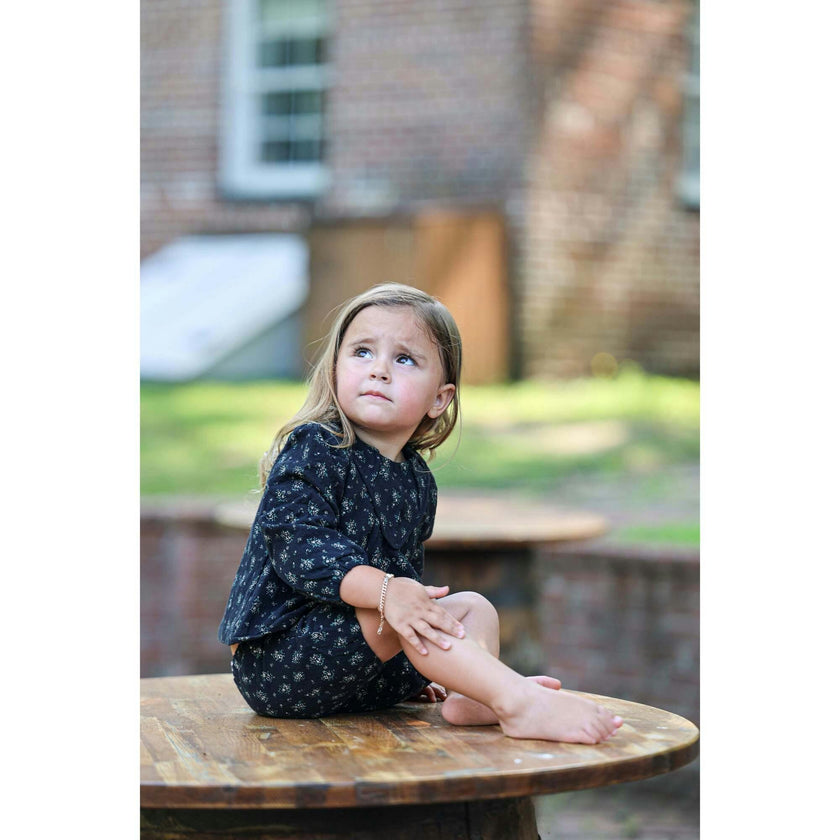 Winter Forest Long Puff Sleeve Top & Short 2-Piece Set