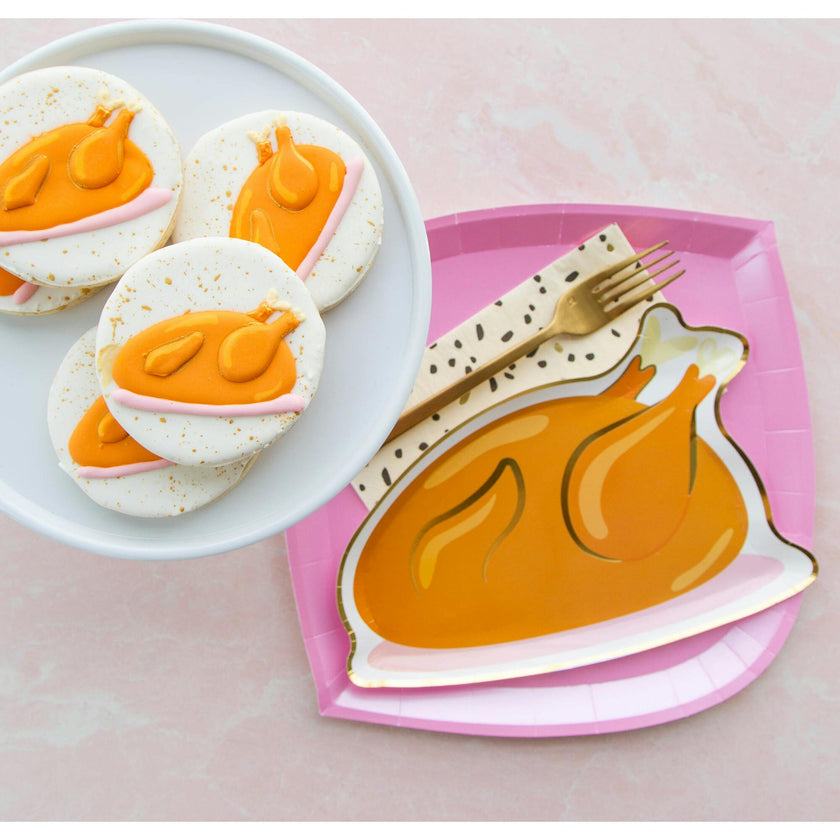 Turkey Thanksgiving Dinner Plates