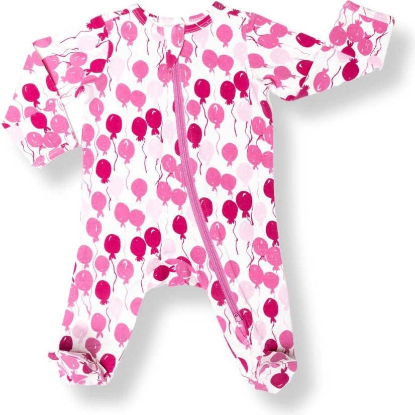 Baby's Print Zipper Footed Onesie