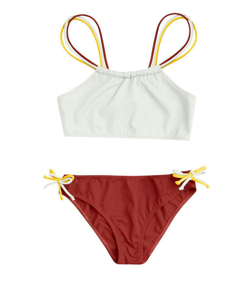 Nina Bikini Terracotta Ivory And Sicilian Yellow