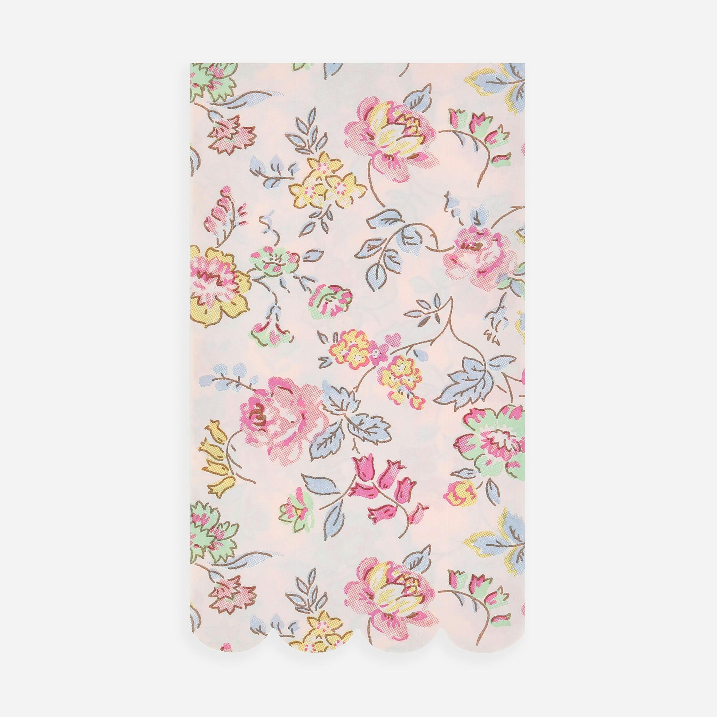 Pink Chintz Guest Towels