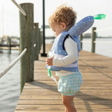 Swim Shorties in Harbour Breeze Gingham