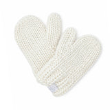 Classic Knit Mittens - Cream