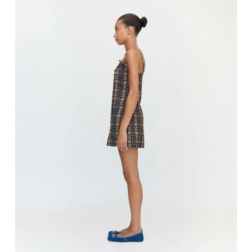 The Rennie Dress - Brown Spencer Plaid