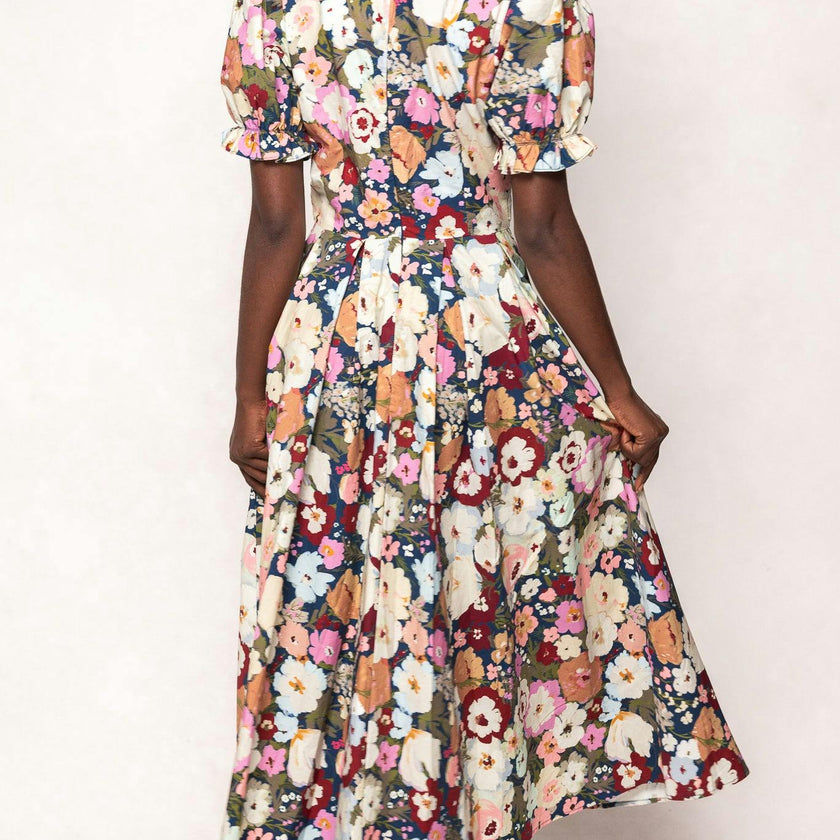Sophia Dress in Midnight Garden