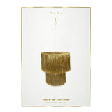 Gold Tinsel Chandelier