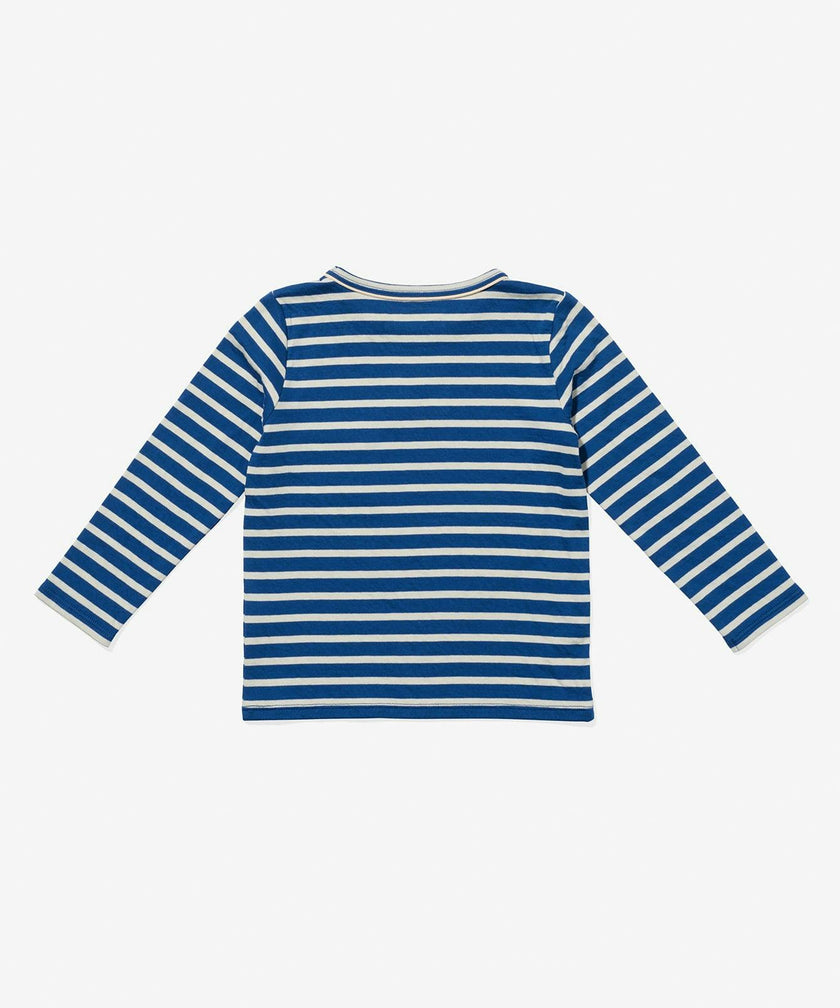 Edward T-Shirt, Enamel Blue Stripe