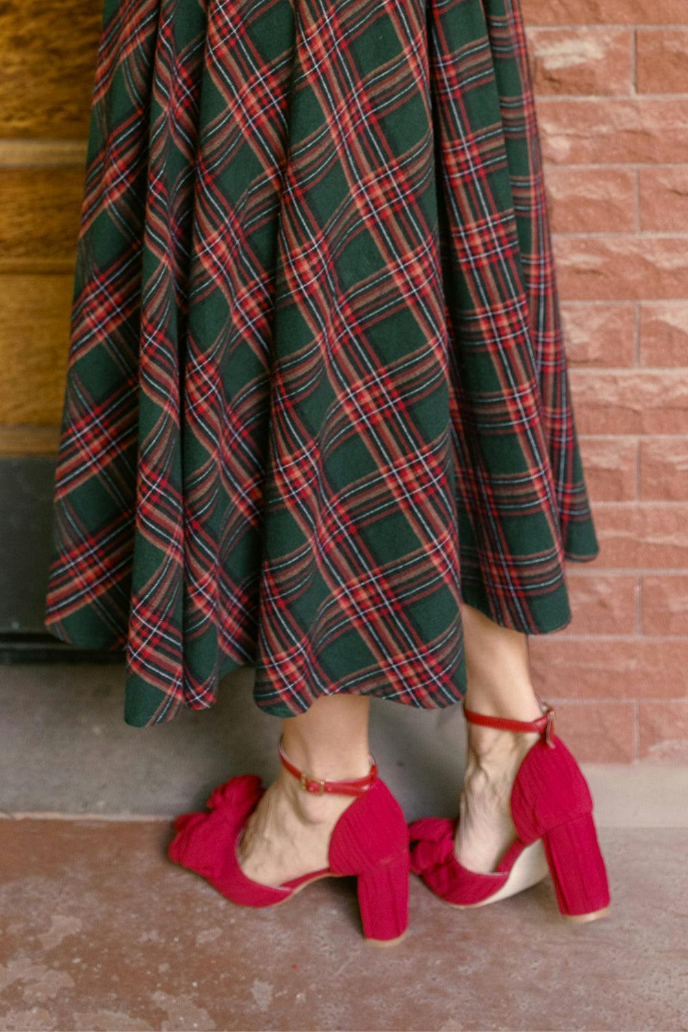 Zola Heel in Cranberry