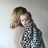 Animal Print Muslin Triple-Layer Reversible Blanket