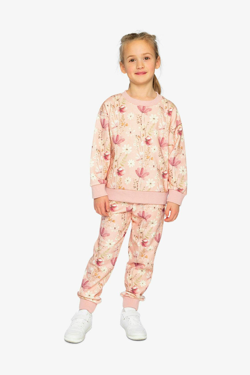 Sweatpants Pink Printed Flowers