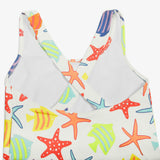 Kids tank swimsuit in under the sea