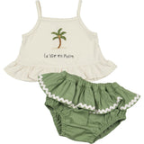 Ruffle Bloomer Set in La Vie en Palm