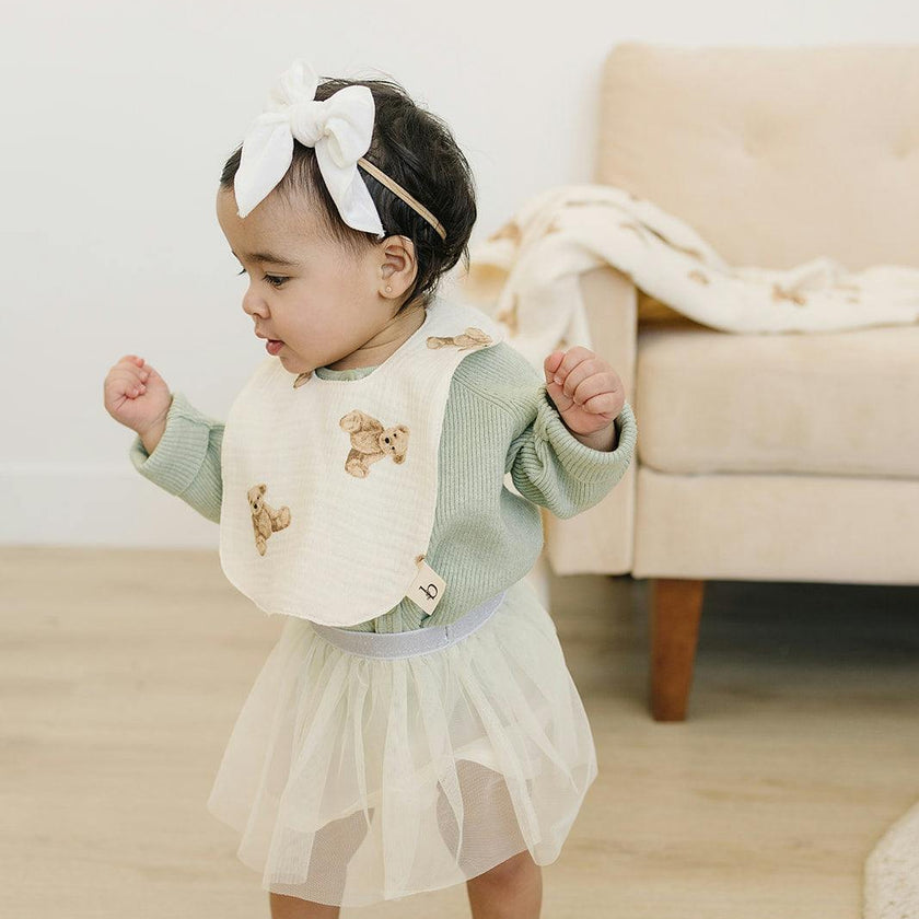 Signature Cotton Print Bib