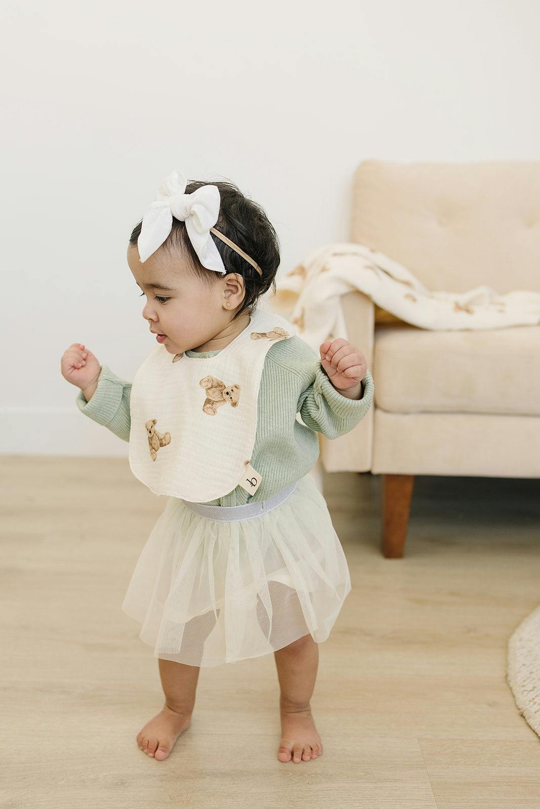 Signature Cotton Print Bib
