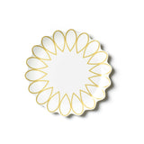 Gold Scallop Dinner Plate