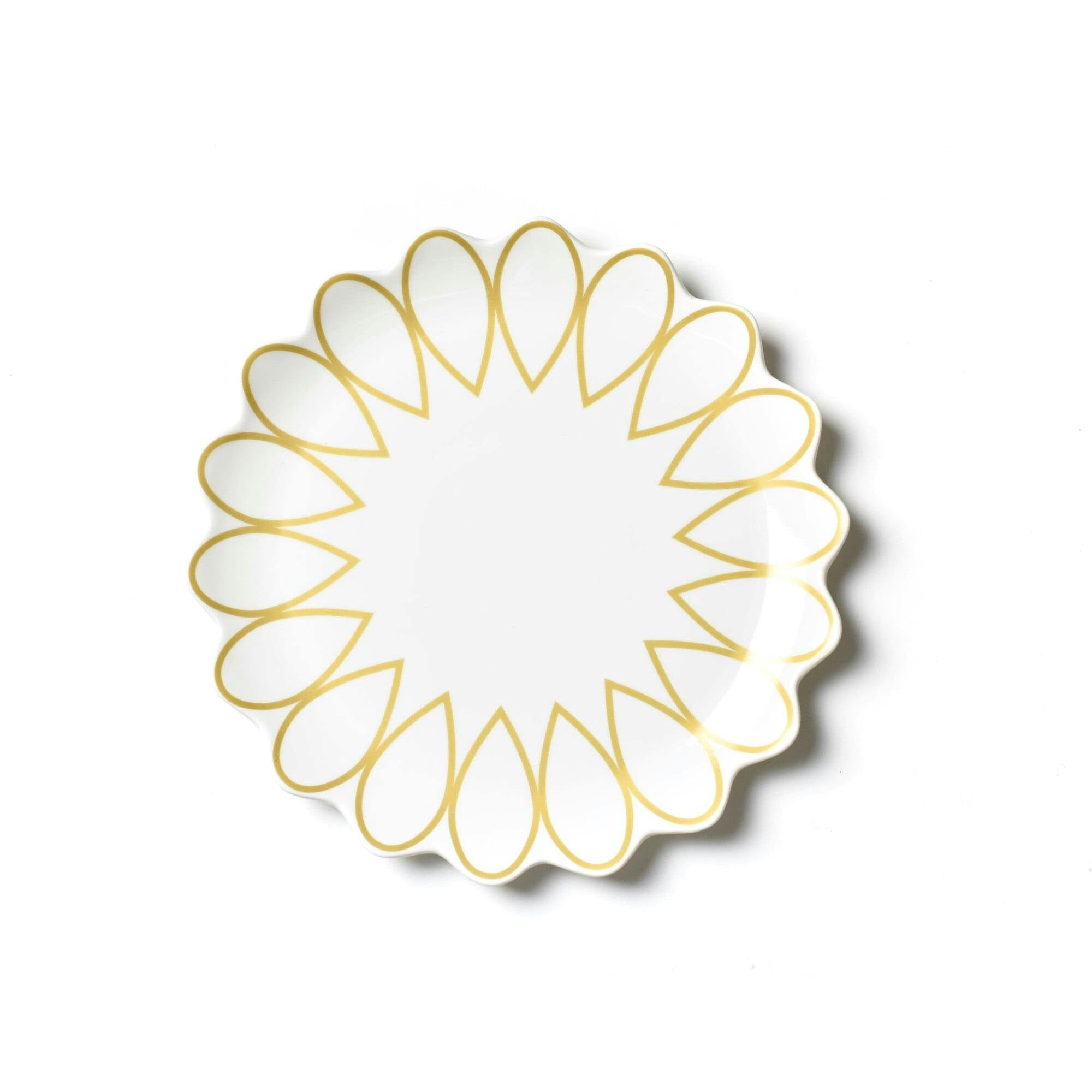 Gold Scallop Dinner Plate