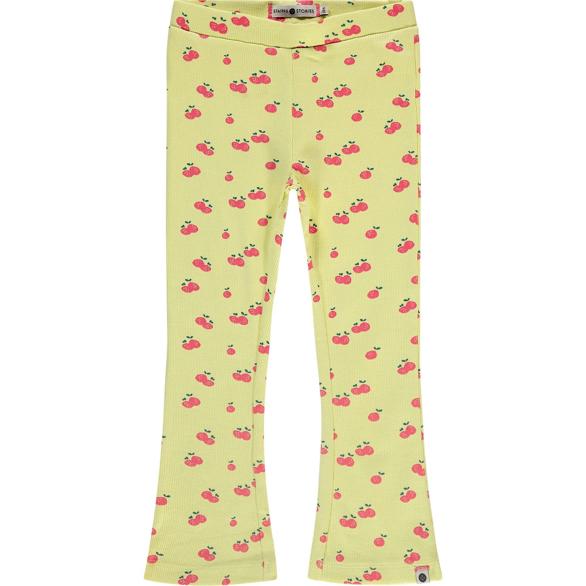 Cherry Printed Flared Leggings