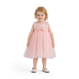 Pink Oravelle Lace Petal Gown