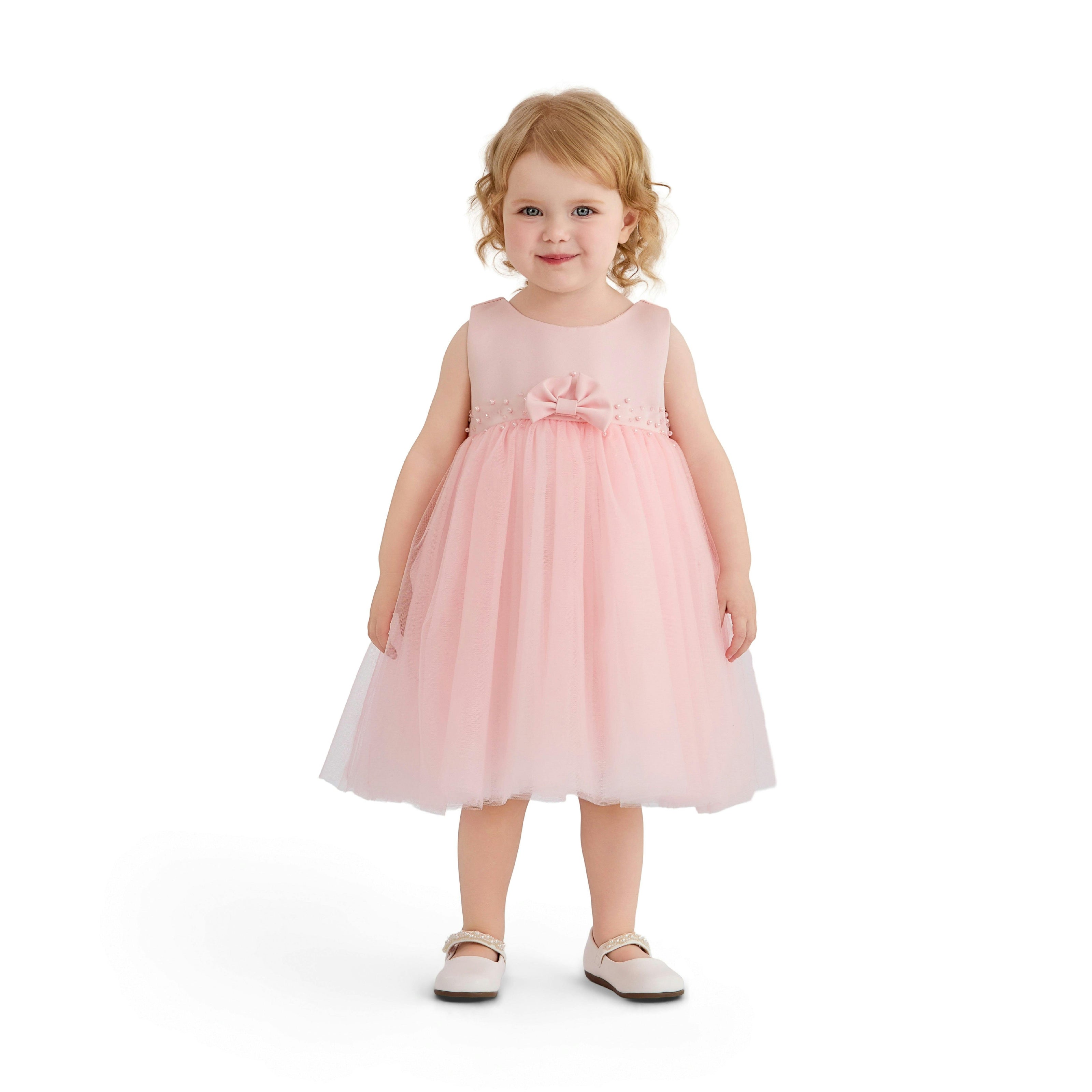 Pink Oravelle Lace Petal Gown