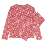 women's holiday bloom pima pajamas set