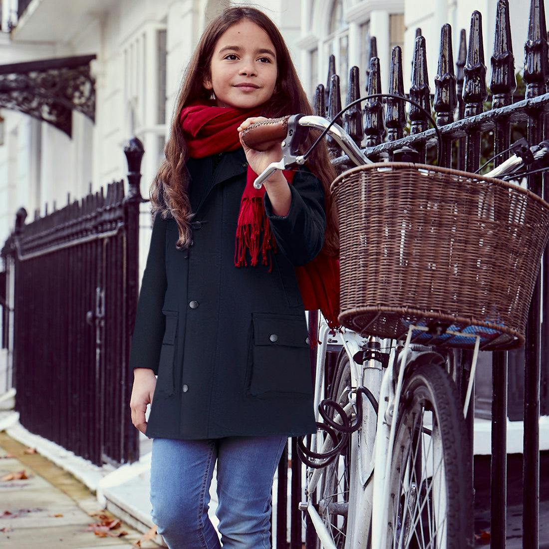 Ebury Padded Wax Jacket - Navy
