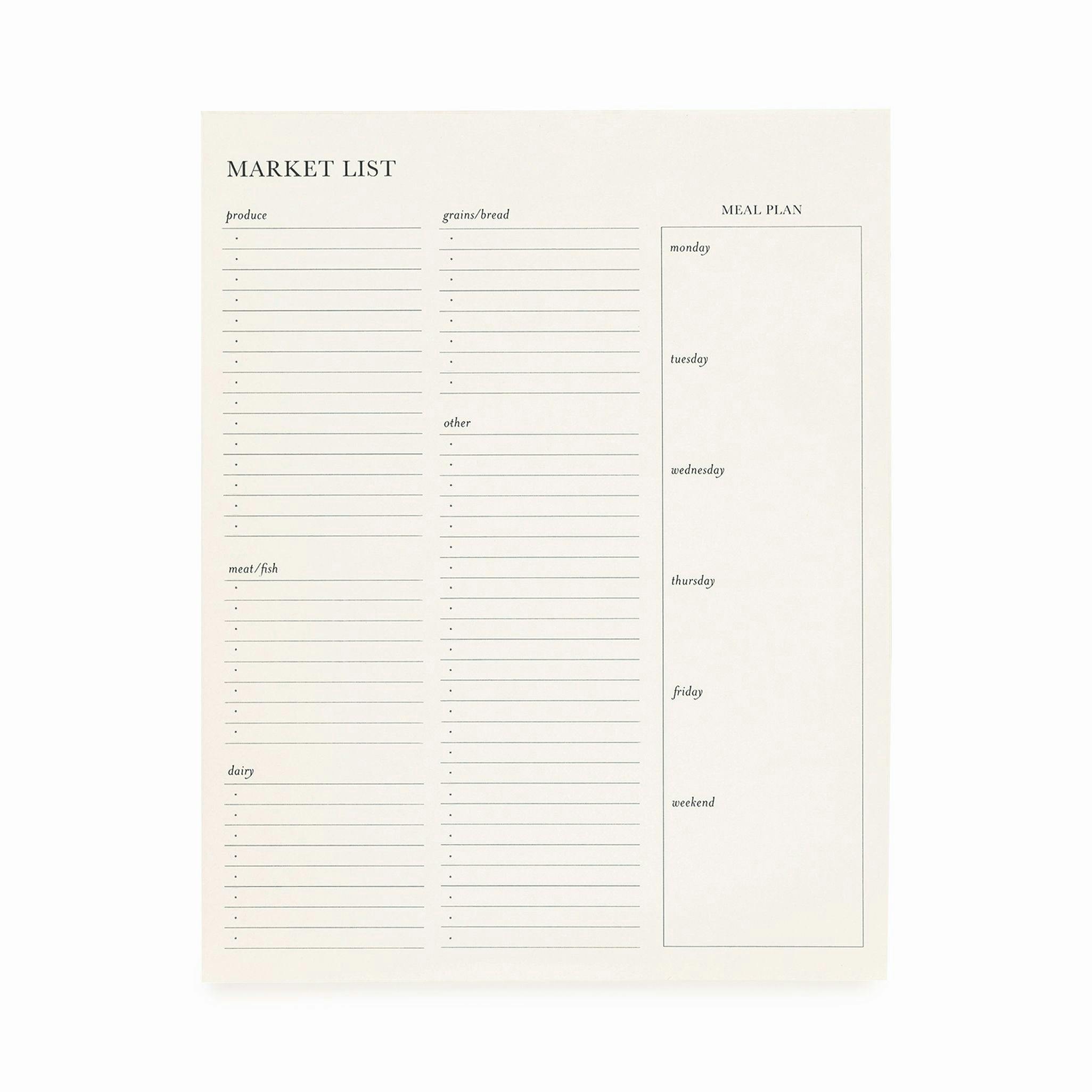 The Market List