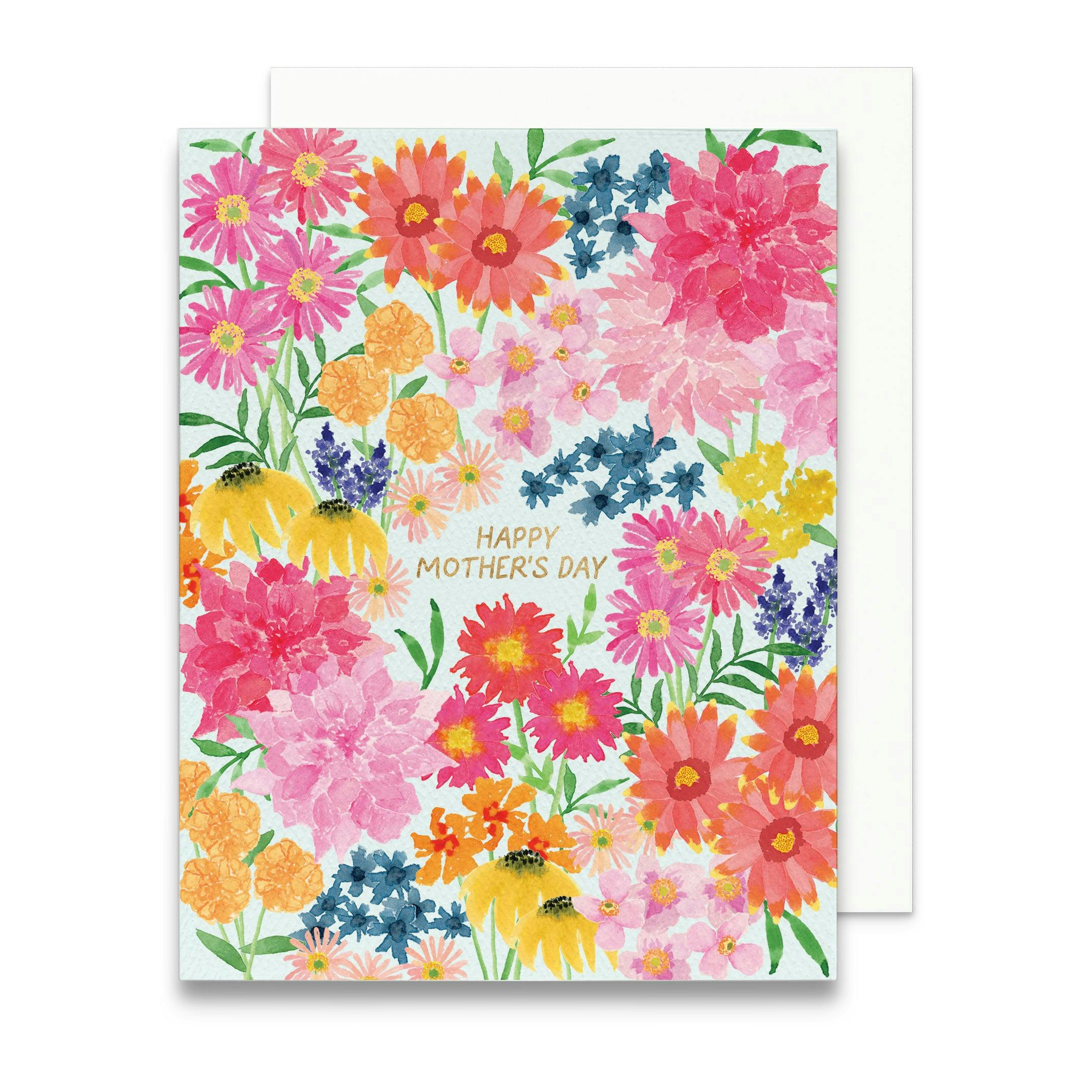 Bright Wildflowers Mother's Day Greeting Card