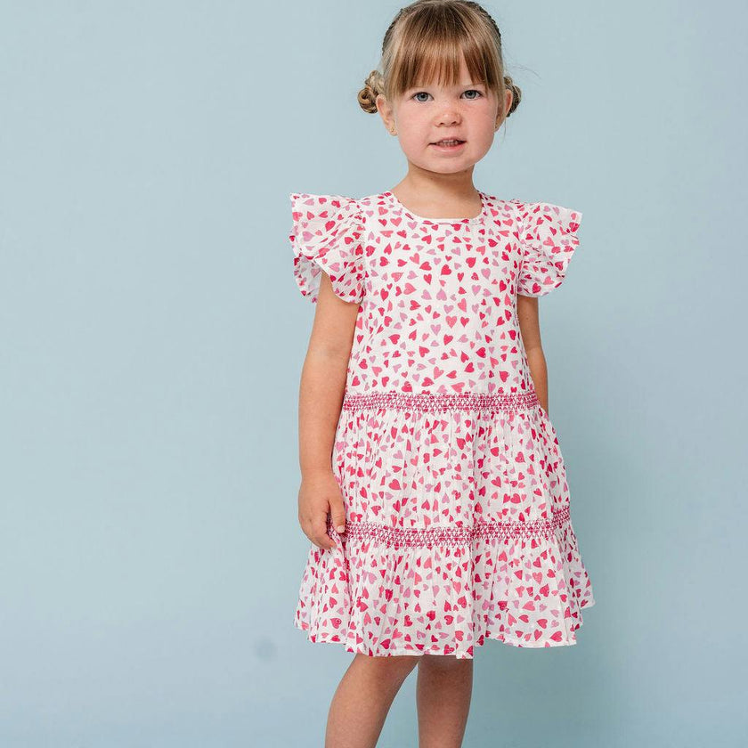 Hearts Print Twirl Dress