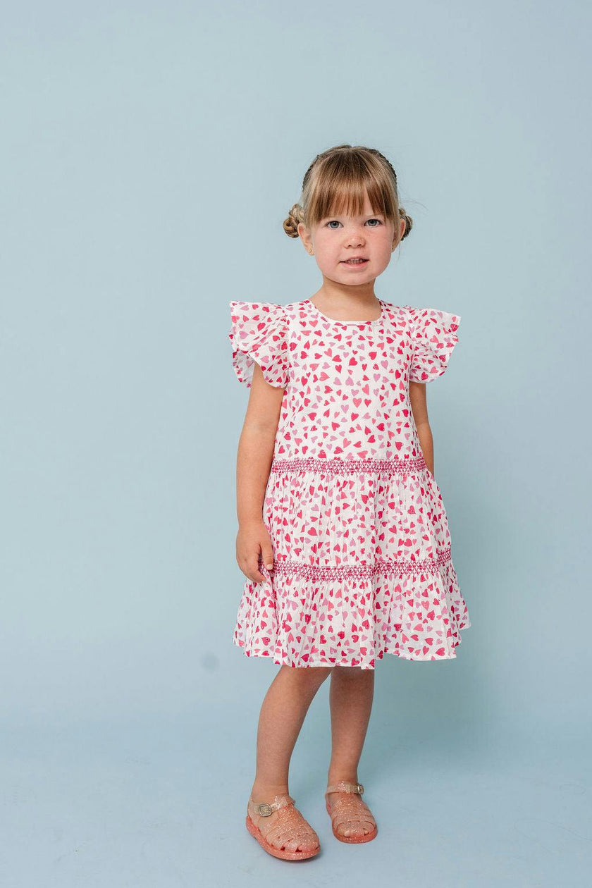Hearts Print Twirl Dress