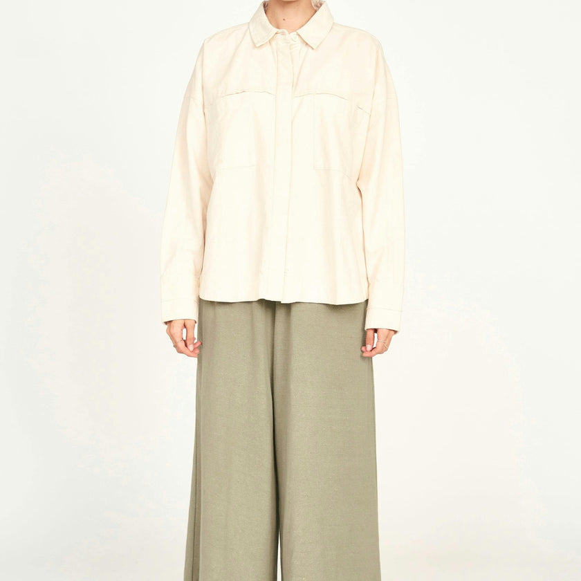 Huron Work Shirt, Cream
