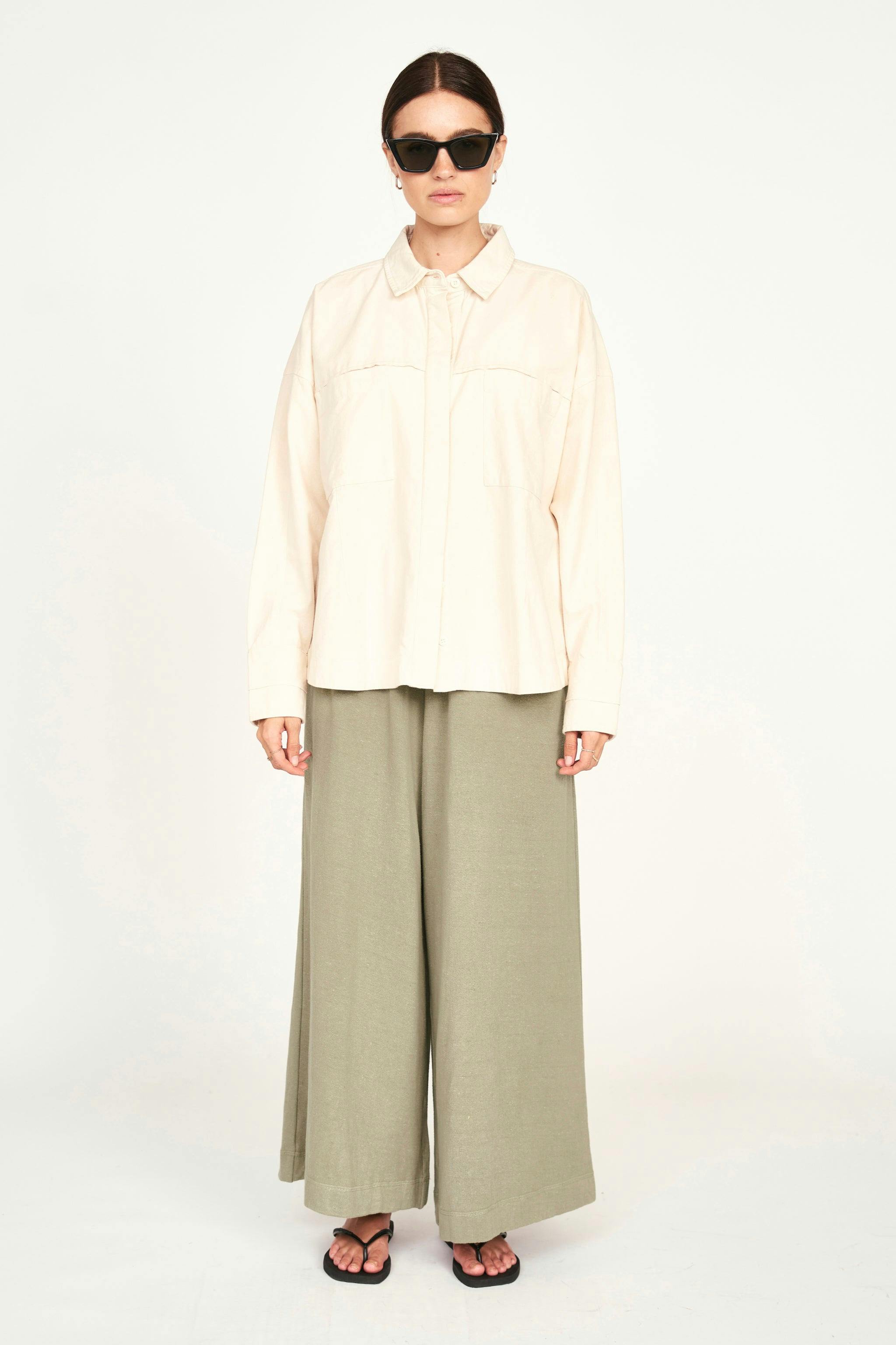 Huron Work Shirt, Cream